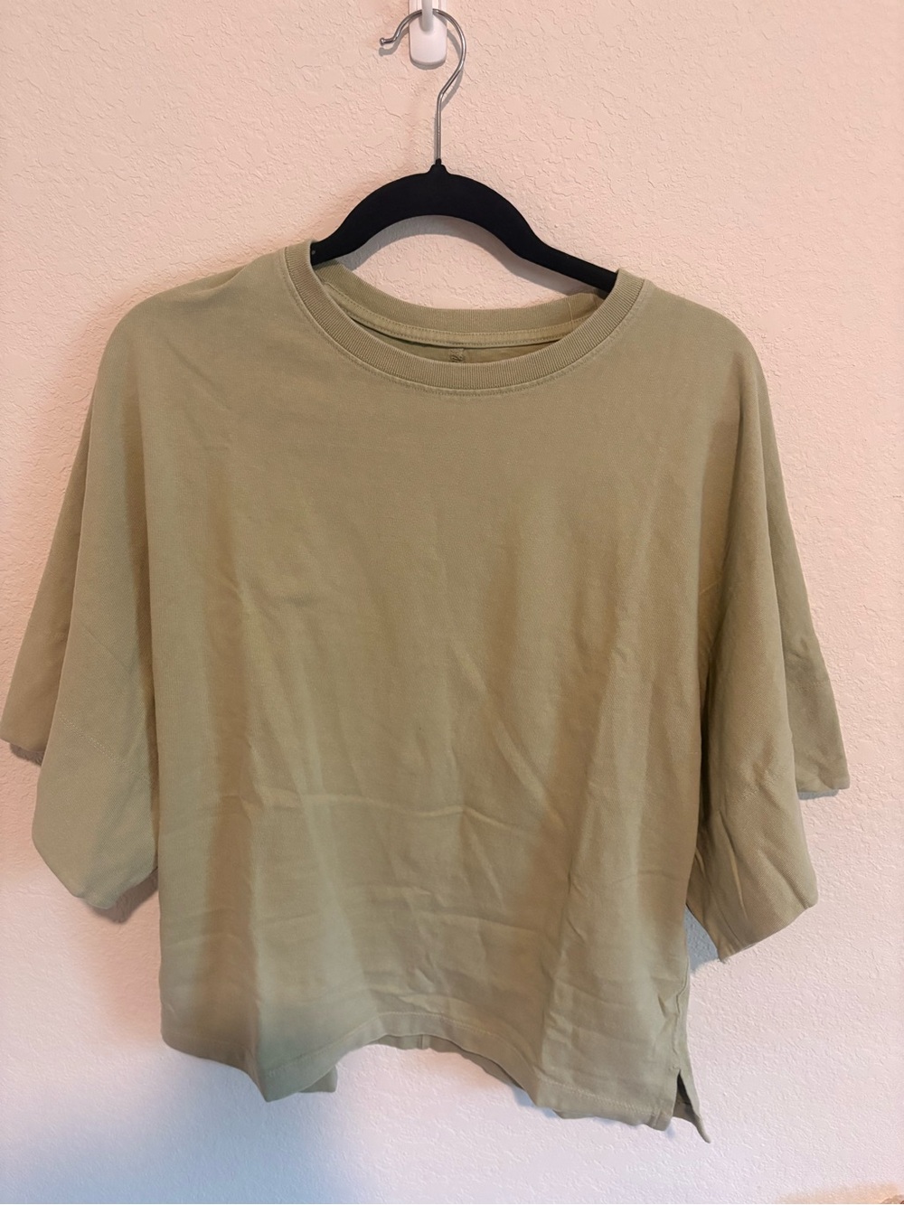 NWT Free People We The Free Atlas Dolman Tee Snakeskin Green Size Small